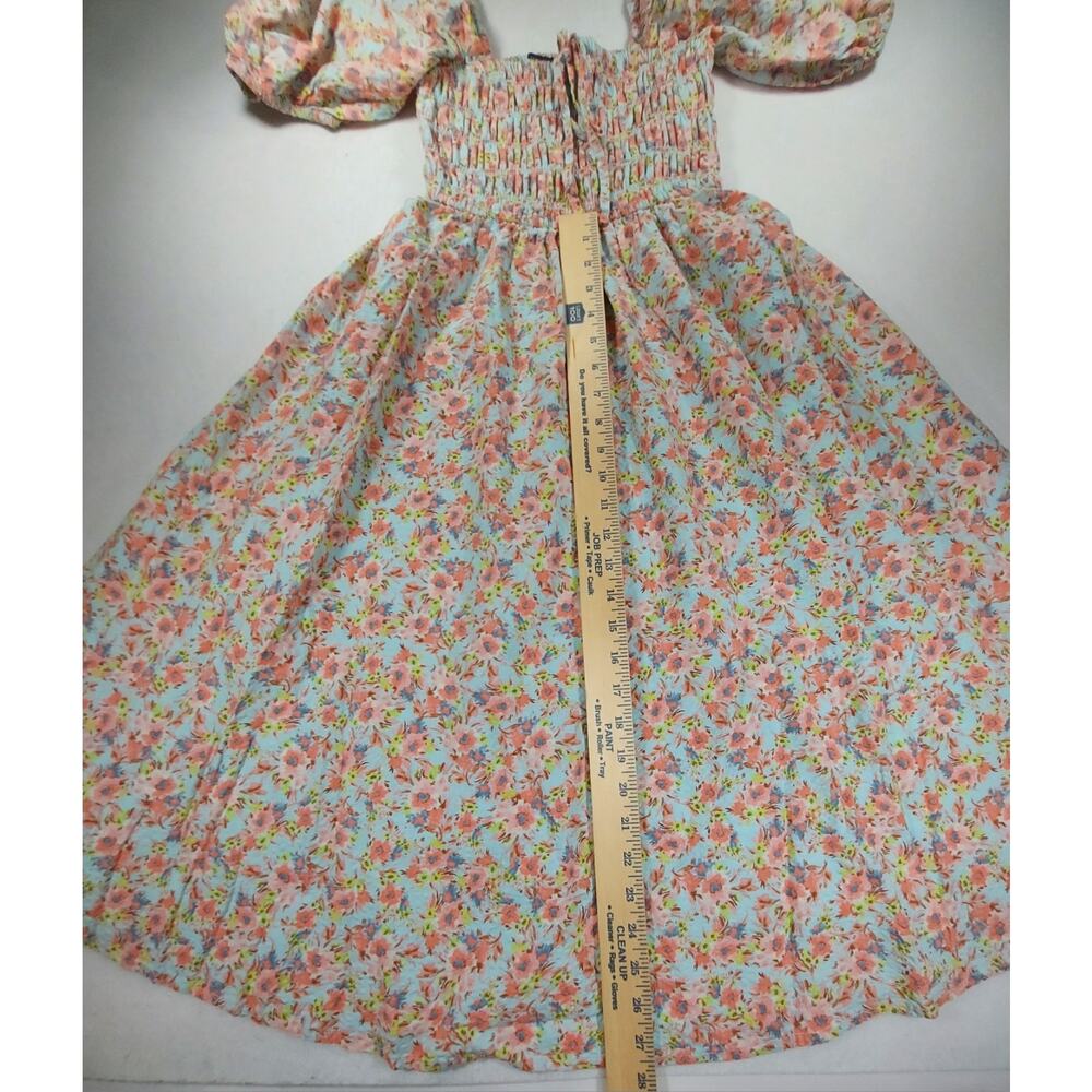 Milkmaid Cottagecore Peasant Dress Puff Sleeve Med Prairie Romantic Forever 21 - Picture 5 of 9